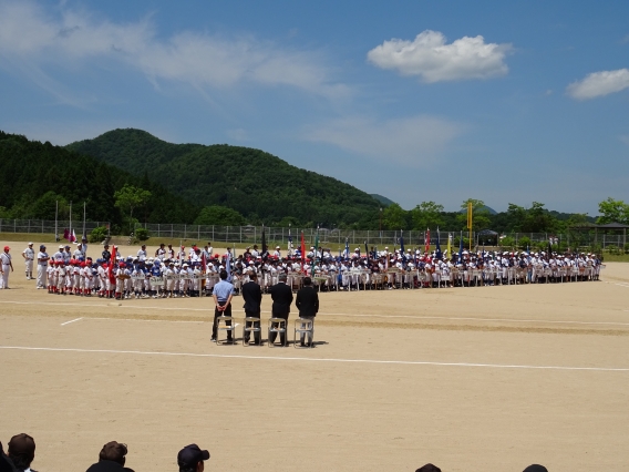 【学童】西京都　会長杯争奪大会開会式に参加しました